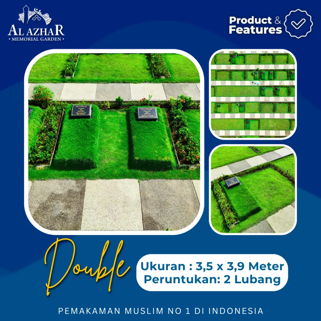 Layout denah makam tipe Double