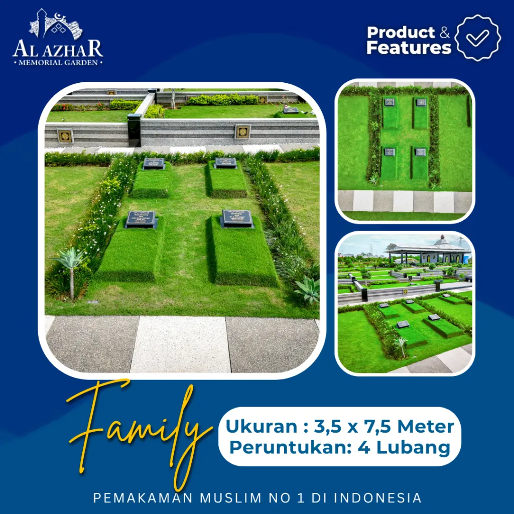 Layout denah makam tipe Family