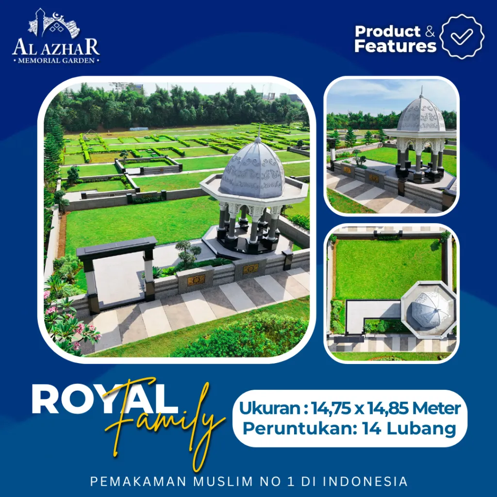 Layout denah makam tipe Royal Family