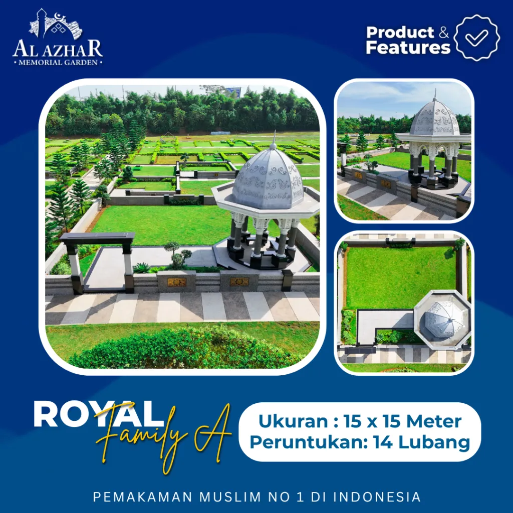 Layout denah makam tipe Royal Family A