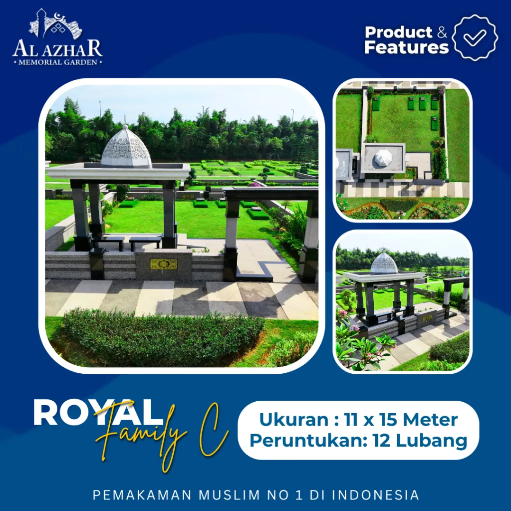 Layout denah makam tipe Royal Family C