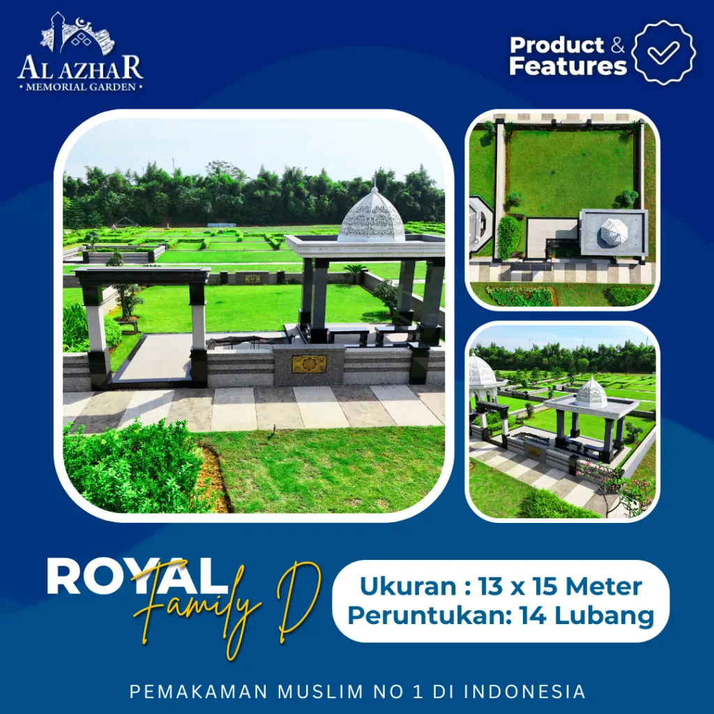 Layout denah makam tipe Royal Family D