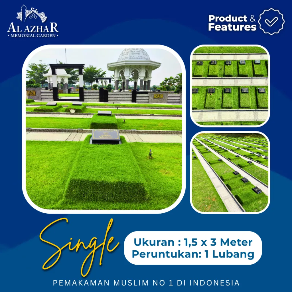 Layout denah makam tipe Single