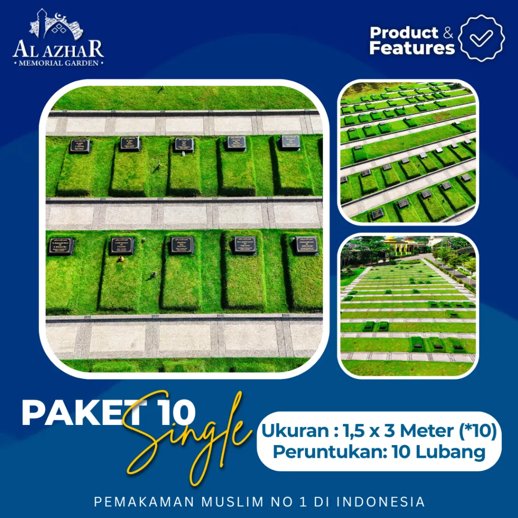 Layout denah makam tipe Paket Keluarga (10 Single)