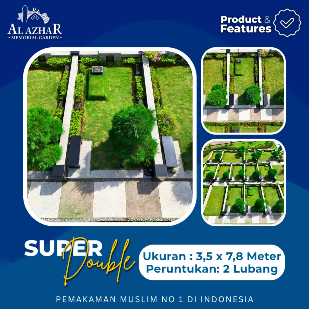 Layout denah makam tipe Super Double